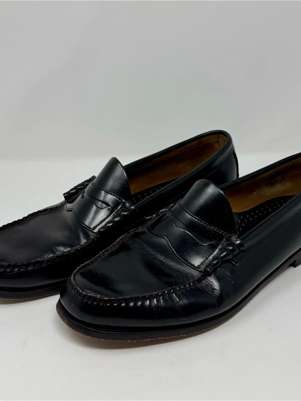 G.H. Bass & Co. | Men’s Black Leather Penny Loafers, Size 13 - EUC